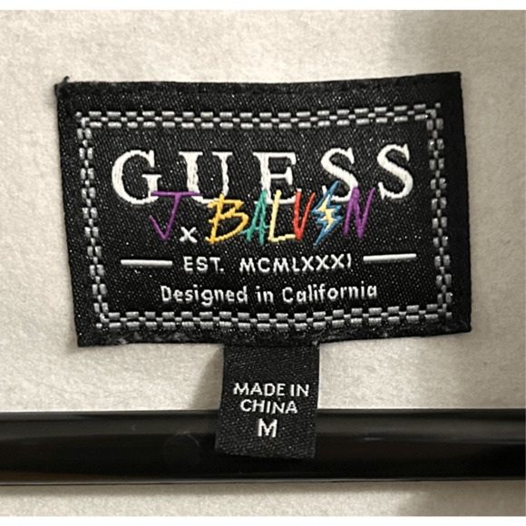 Guess x J Balvin Mens Vibras Tie-Dye Track Full Zip Jacket Bad Bunny Sz Medium - Picture 4 of 9